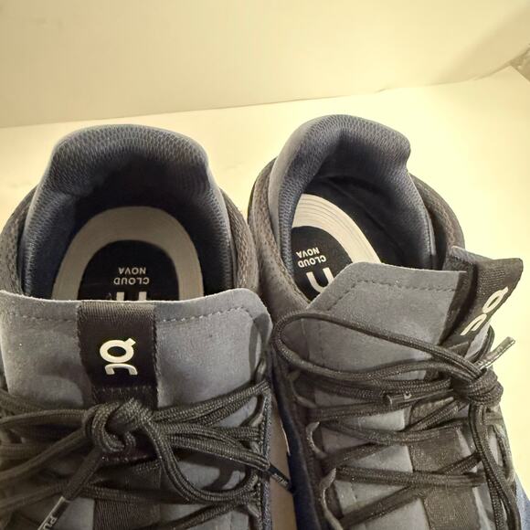 On Running Women's Cloudnova Active Shoes Sneakers Gym Navy Black White 11 - Picture 2 of 8